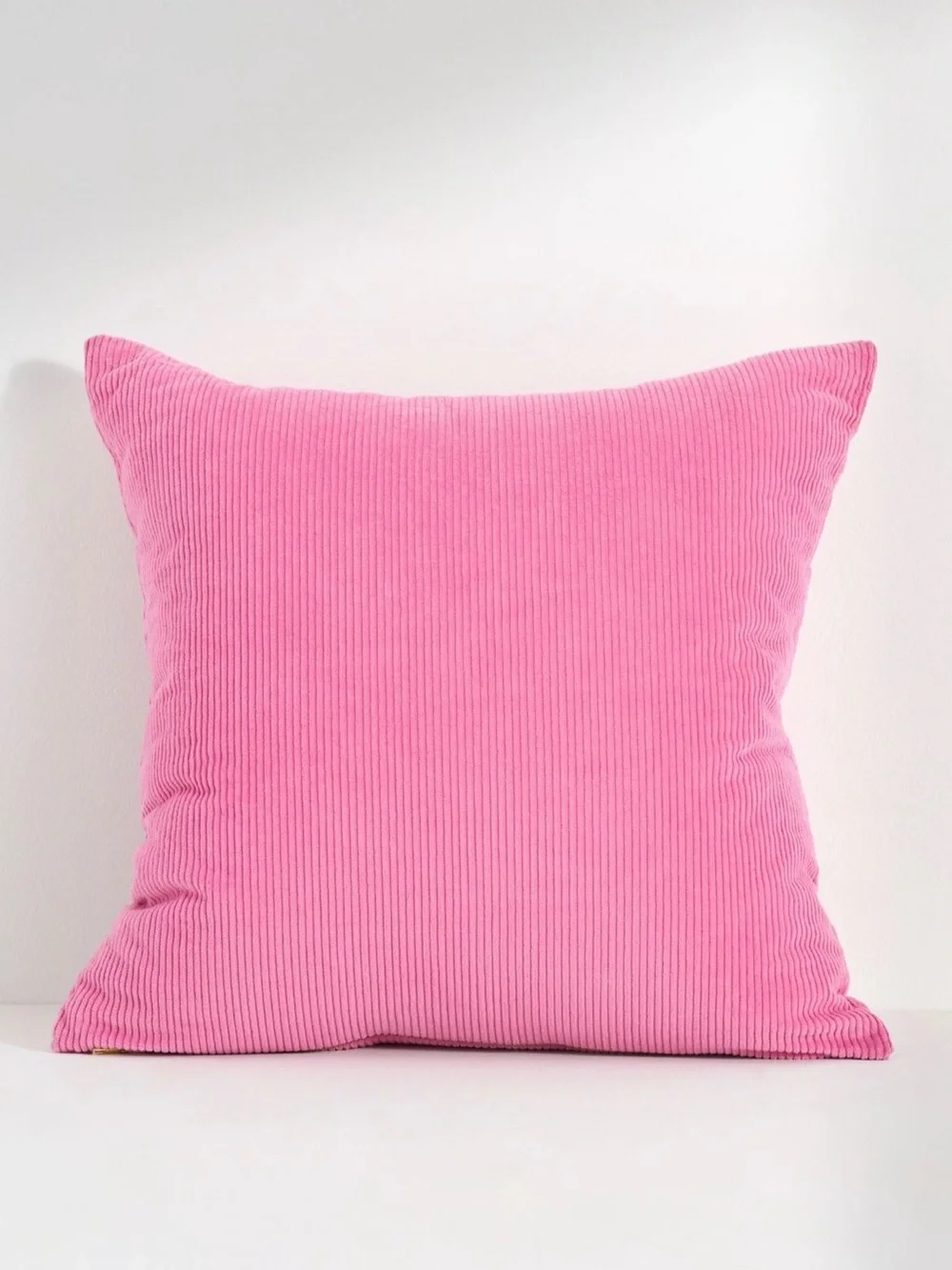 Anthropologie 18x18 Pillow Velvet Corduroy Embroidered Acorn Pink NWT Exclusive
